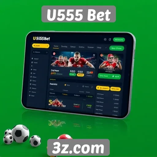 Interface do U555 Bet é intuitiva e fácil de usar